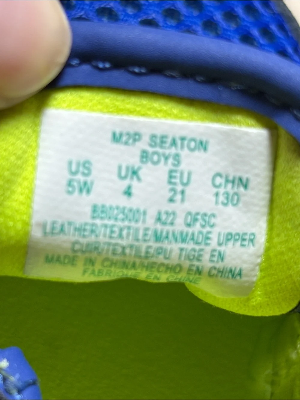 Stride Rite 360 5W Blue and Neon Yellow/Green Sneaker Sandals